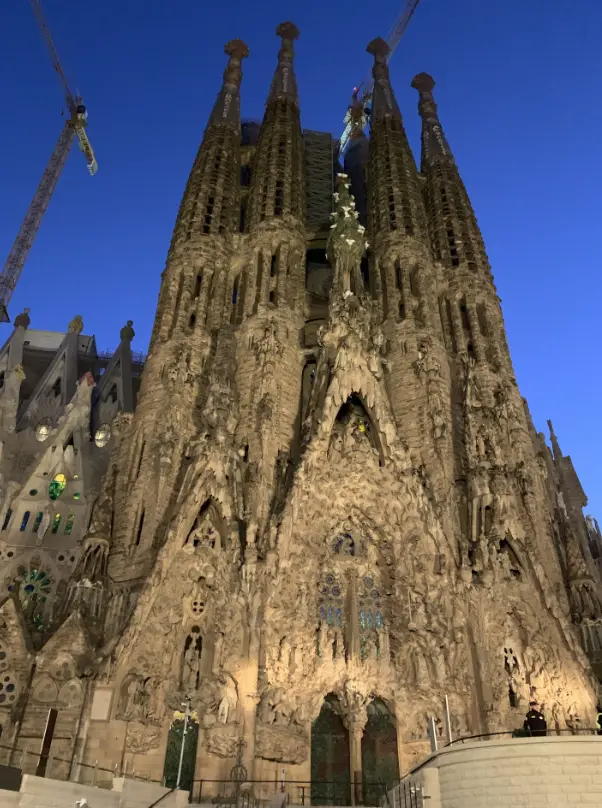 Sagrada Familia. Still a long way from being completed.